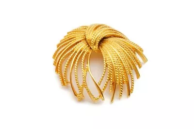 Vintage Monet Brooch Pin Gold Tone Mirador Fireworks • $17.99