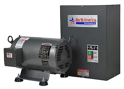 PL-7 Pro-Line 7.5HP Rotary Phase Converter - Built-In Starter Made In USA • $994