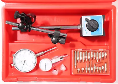 4 Pc INSPECTION SET:  MAG BASE DIAL INDICATOR DIAL TEST INDICATOR  & POINT SET • $62.99