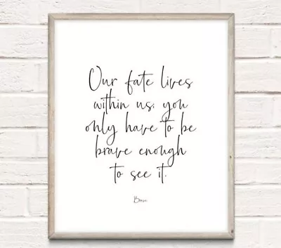 £3.94 • Buy Merida Brave Disney Typography Print Poster Unframed Quote Home Family Nursery