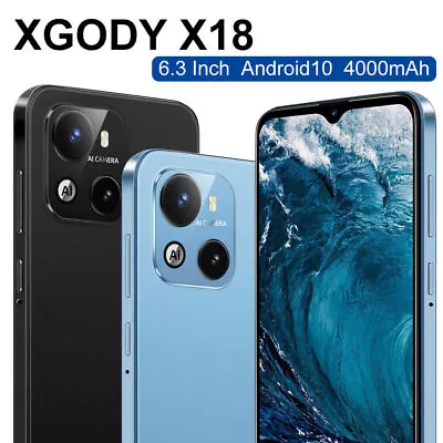 XGODY 6.3 Inch Unlocked Mobile Smart Phone Android 10 Smartphone Dual SIM New AU • $101.92