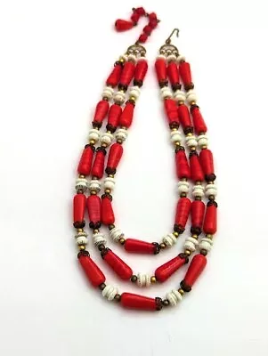 Vintage Czech Glass Beaded Necklace 1920's Vintage Jewelry • $75