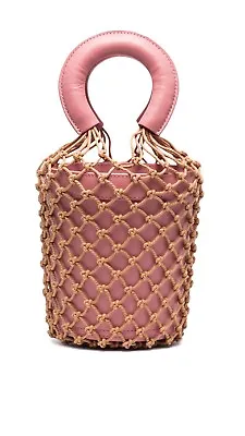 $650 • Buy Authentic Staud Pink  Bucket Bag Leather New