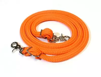 Pony Rein Miniature Horse Rein Pony Tack Orange  Yacht Rope • $33