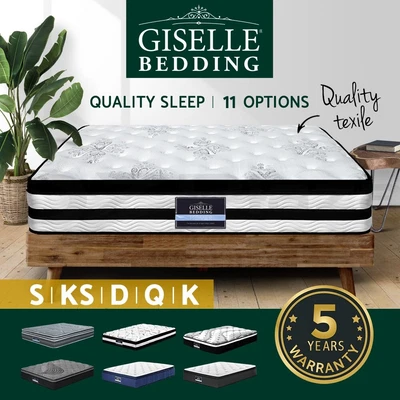 $425.95 • Buy Giselle Bedding Mattress Queen Double King Single Memory Foam Firm Pocket Spring