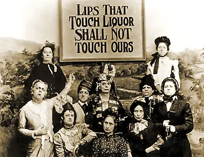 1901 Lips That Touch Liquor Prohibition Vintage Old Photo Drunk 8.5 X 11 Reprint • $12.50