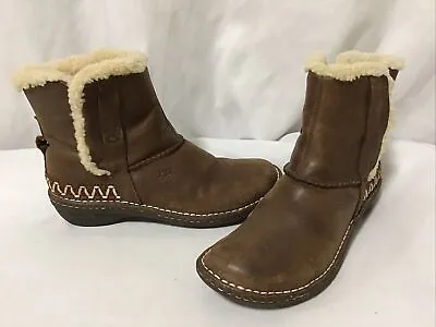 UGG 5180 Cove Retired Size 8 Brown Leather Missing Laces EUR 39 UK 6.5....…F45 • $29.99