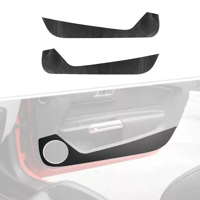 Real Carbon Fiber Door Panel Protector Sticker Cover Trim For Ford Mustang 2015+ • $17.49