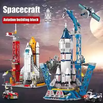 1000Pcs Space Aircraft Building Blocks Toys Spacecraft Rocket Launch Center Toy • $33.64