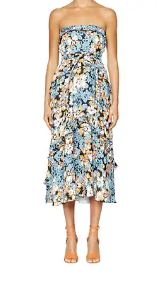 $270 • Buy Scanlan & Theodore BNWT Women's Spikey Floral Print Dress Size 8 RRP $650