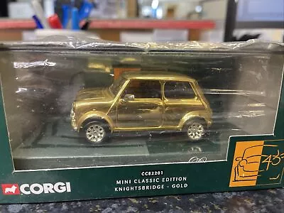 Corgi Cc82201 Mini Classic Edition Knightsbridge Gold Ltd Ed Model Diecast Car • £39.95