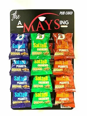 Big D Mix Salted | Dry Roast | Cashew Nuts 12 Packs On The 'AMaysing' Pub Card • £12.94