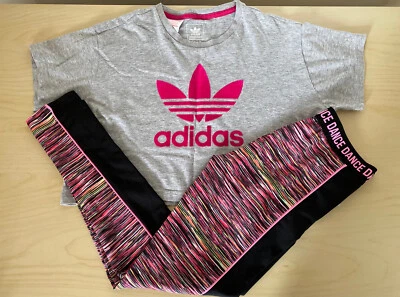 £15.99 • Buy Girls Dance/ Street Dance /Activewear Top & Leggings Set Age 11-12 TU Adidas