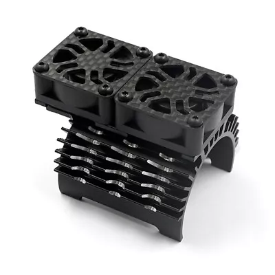 Xtra Speed Aluminum Heatsink W/Dual Cooling Fan For 1/8 RC Motor (40-42mm) • $28.36