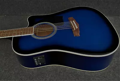 Ibanez PF15ECE TBS ACOUSTIC ELECTRIC GUITAR SPRUCE TOP BLUE SUNBURST Dreadnought • $149.99