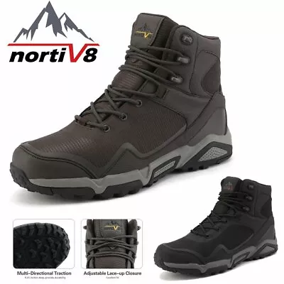NORTIV8 Men's Waterproof Hiking Boots Trekking Work Outdoor Slip Resistant Shoes • $51.99