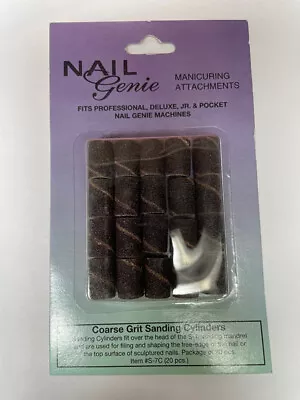 Nail Genie Coarse Grit Sanding #S-7C Cylinders 20pcs • $8.99