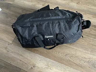 Supreme Duffle Bag (SS19) Black Supreme Duffle Bag Skate Deck Bag • $115