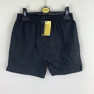 John Lewis Childs Girls/Boys Sports PE School Black Shorts Age 11-12 RRP £5 • £1.50