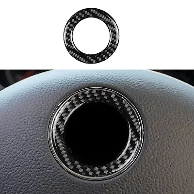 For VW Golf 7 GTI MK7 13-17 Interior Steering Wheel Logo Ring Carbon Fiber Decal • $8.81