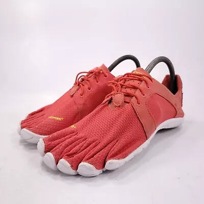 Vibram CVT LS Athletic Barefoot Water Shoe Womens Size 9 40 Red White • $69.99