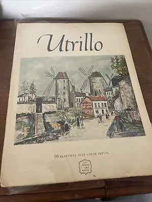 Maurice Utrillo Vintage Abrams Art Book 16 Beautiful Full Color Prints 1953 • $15.61