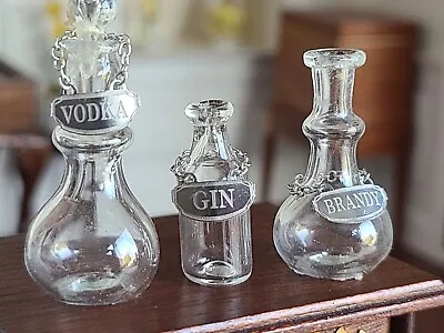 DOLLHOUSE MINIATURE ARTISAN Silver Labels For Bottles 1:12 • $129.99