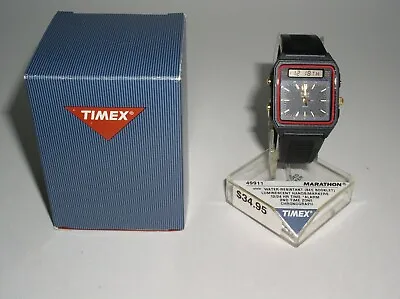 Vintage Timex Marathon Mens Watch Chronograph Water Resistant ANA-DIG Rare NOS  • $259.95