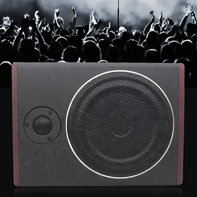 8  600W Car Under Seat Subwoofer Bass Slim Amplifier Bass High Power Speaker 12V • £72.21