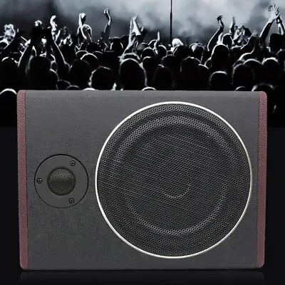 Car Underseat Slim Amplifier Subwoofer Speaker Audio Sub Bass Box 8 In 600W NEW • £53