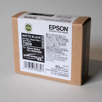 Epson T5808 Matte Black Ink Cartridge For Stylus Pro 3800 3880 Brand New • $22