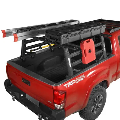 Pickup Truck Bed Racks Ladder Cargo Rack Adjustable Height For Pickup Universal • $871.39