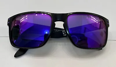 Oakley Holbrook Julian Wilson Sunglasses OO9102-26 Matte Black/Violet Iridium • $120