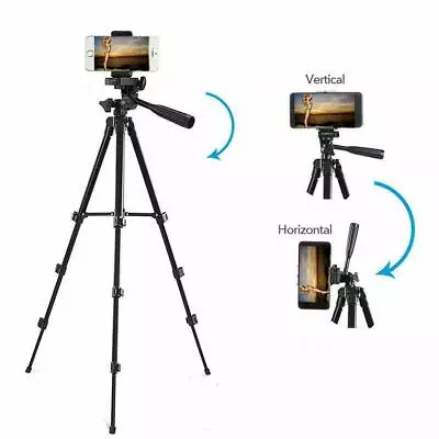 Professional Camera Tripod + Stand Holder +Bag For Smart Phone IPhone Samsung  • £8.49