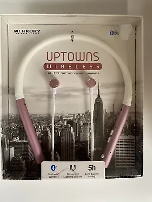 Merkury Innovations Uptowns Wireless Lightweight Neckband Earbuds Bluetooth  • $14.95