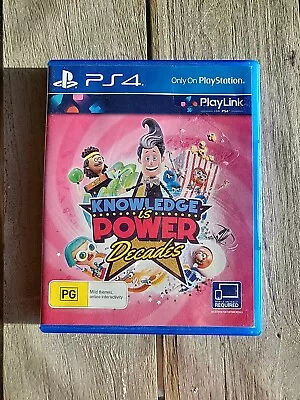 Knowledge Is Power: Decades PS4 PlayStation 4. Pop Culture Quiz. Rare. Free Post • $15