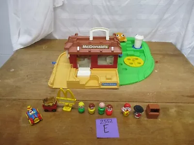 Vintage Fisher Price Little People McDonald’s Playset 2552 E  Extra 100% • $295