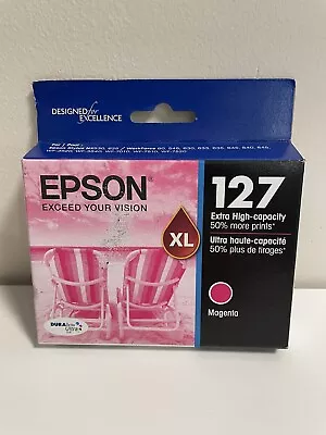 Epson 127 Extra High Capacity XL Magenta T127320 Exp. 09/2023 Sealed • $28