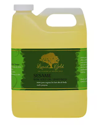 32 Oz PREMIUM UNREFINED SESAME OIL From RAW Seeds PURE ORGANIC COLD PRESSED • $22.09