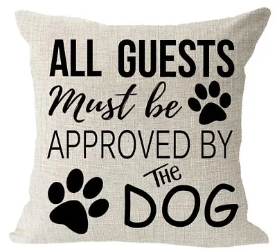 Dog Lover Gift Throw Pillow Cover Funny Sweet Words Dog Paws Best Gifts For Dog • $10.95