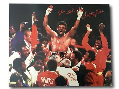 Leon Spinks Signed 16x20 Inscribed  Ali Who?  COA Photo Michael Muhammad Ali • $89.21