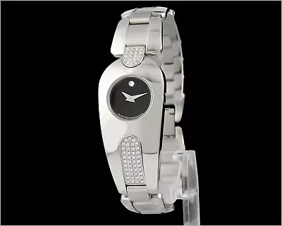 Ladies MOVADO Museum Timema Pavé Diamond Stainless Steel Watch 84.A1.1930.S • $699.99