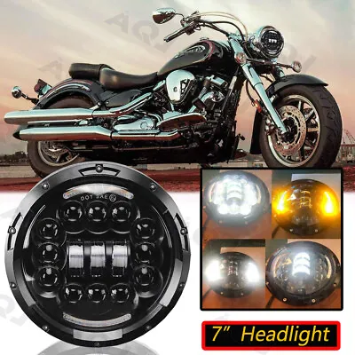 LED 7 Inch Headlight Motorcycle Turn Signal For Yamaha Road Star XV 1600 1700 US • $47.73