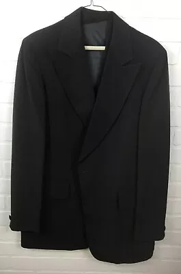 Vintage Men's 3 Piece Pc Black Tuxedo After Six EUC Formal Dinner Tux RA31 • $89.99