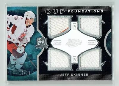 12-13 UD Upper Deck The Cup  Jeff Skinner  /25  Quad Jerseys • $39.99