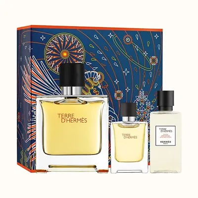 £90.95 • Buy Hermes Terre D' Hermes 2022 - Gift Set With 100ml EDT Spray, 40ml Aftershave And