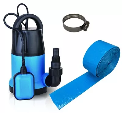 £52.50 • Buy Happy Hot Tubs Submersible Water Pump + 5 Metres Lay Flat Hose Tub Swimming Pool