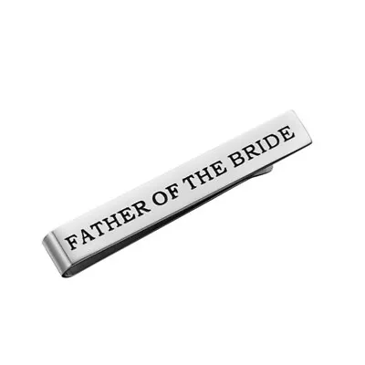 1Pc Bride Father Tie Clip Father Of The Bride Gift Wedding Suit Decoration • £7.99