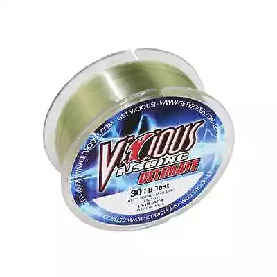 Vicious Fishing VGN Ultimate Monofilament Fishing Line Lo-Vis Green - 330 Yards • $7.44