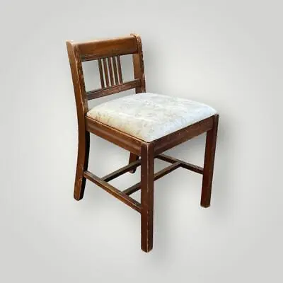 Sewing Machine Chair With Storage Seat Mid Century Early American • $124.99